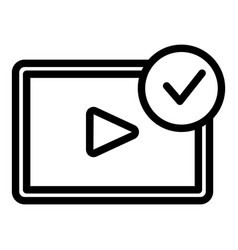 Approved Video Play Icon Outline Phone App