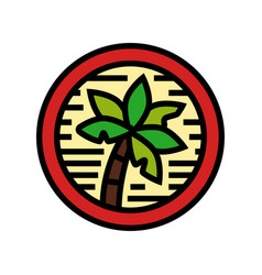 Natural Palm Oil Color Icon