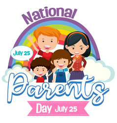 National Parents Day Poster Design