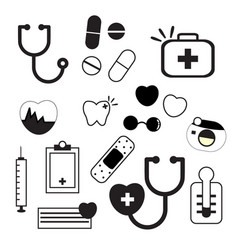 Set Of Medical Equipment Icons