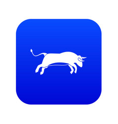 Bull Icon Digital Blue