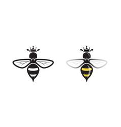 Creative Queen Bees Collection Logo Symbol