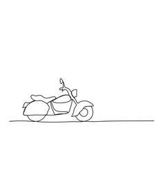 Motorcycle One Line Drawing