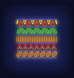 Ethnic Ornament Neon Sign