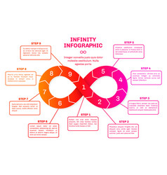 Infinity Infographic Diagram Continuous Step