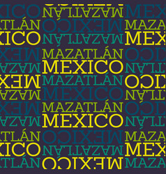 Mazatlan Mexico Seamless Pattern