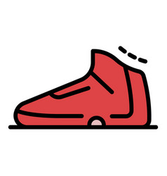 Basketball Shoe Icon Color Outline