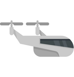 Drone Taxi Icon Flat Isolated