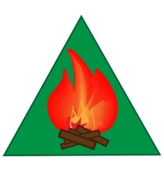 Kindle Campfire Sign In Green Triangle