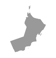 Oman Country Map Silhouette