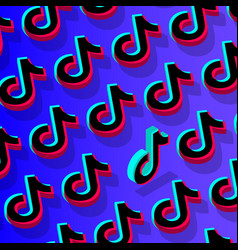 Tiktok Social Network Pattern Background Odessa