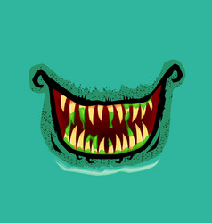 Cartoon Funny Zombie Monster Open Mouth