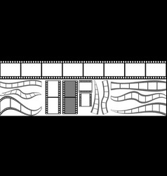 Film Strip Frame Set Creative Cinema Filmstrip