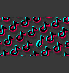 Tiktok Social Network Pattern Background Odessa