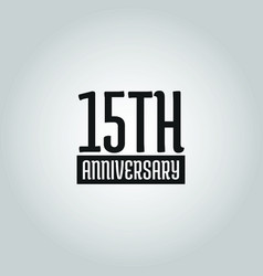 15th Anniversary Logo Design Idea And Inspiration