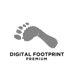 Digital Footprint Logo Icon Design