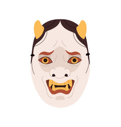 Kabuki Theater Noh Mask Of Namanari Devil