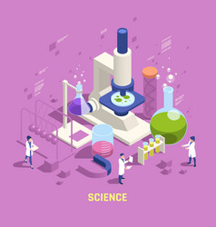 Stem Education Isometric Composition