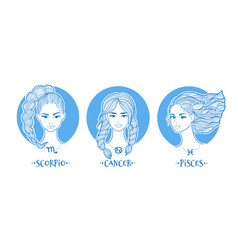 Water Zodiac Signs Girls Collection