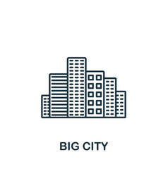 Big City Icon Monochrome Simple Icon