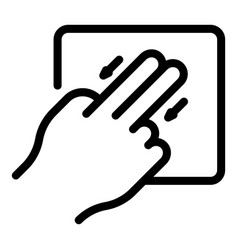 Smart Finger Move Icon Outline Click