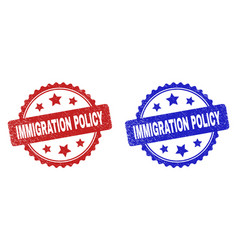 Immigration Policy Rosette Stamp Seals