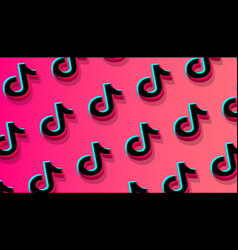 Tiktok Social Network Pattern Background Odessa