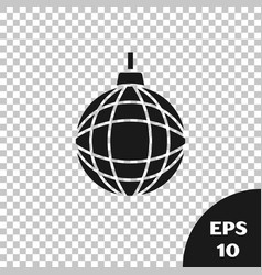 Black Disco Ball Icon Isolated On Transparent