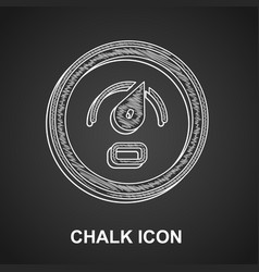 Chalk Digital Speed Meter Concept Icon Isolated