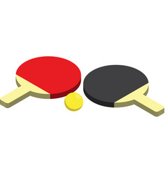 Table Tennis In 3d Isometric Style