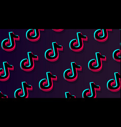 Tiktok Social Network Pattern Background Odessa