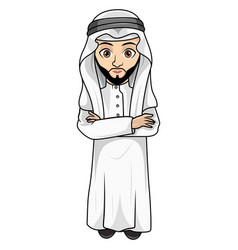 Cute Cartoon Of A Muslim Man