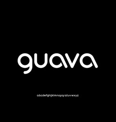 Modern Rounded Guava Alphabet Display Font