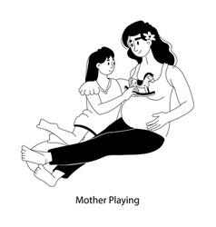 Mother Playing