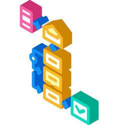 Campaign Production Deployment Isometric Icon