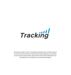 Simple And Unique Online Tracking Idea Logo Design