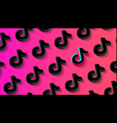 Tiktok Social Network Pattern Background Odessa