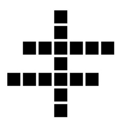 Crossword Concept Icon Cross Word Graphic Symbol