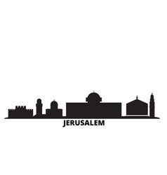 Israel Jerusalem City Skyline Isolated