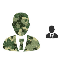 Triangle Mosaic Manager Icon In Camo Military