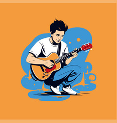 Young Man Playing Guitar