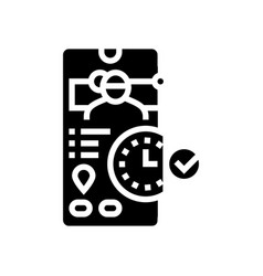 Booking Nanny Glyph Icon