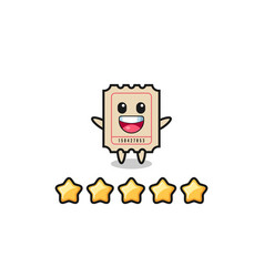 Customer Best Rating Ticket Cute Character