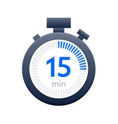 15 Min Timer And Stopwatch Icons Countdown Symbol