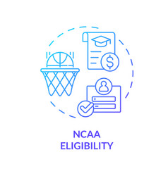 2d Ncaa Eligibility Gradient Thin Line Icon