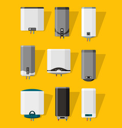 Boiler Icons Symbol Of Heating Equipment