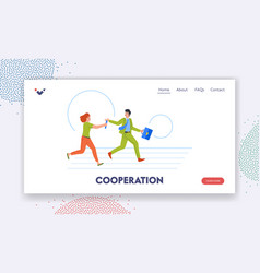 Cooperation Landing Page Template Business