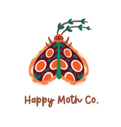 Happy Moth Logo