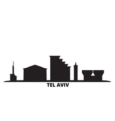 Israel Tel Aviv City Skyline Isolated