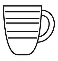 Matte Mug Icon Outline Hot Cup